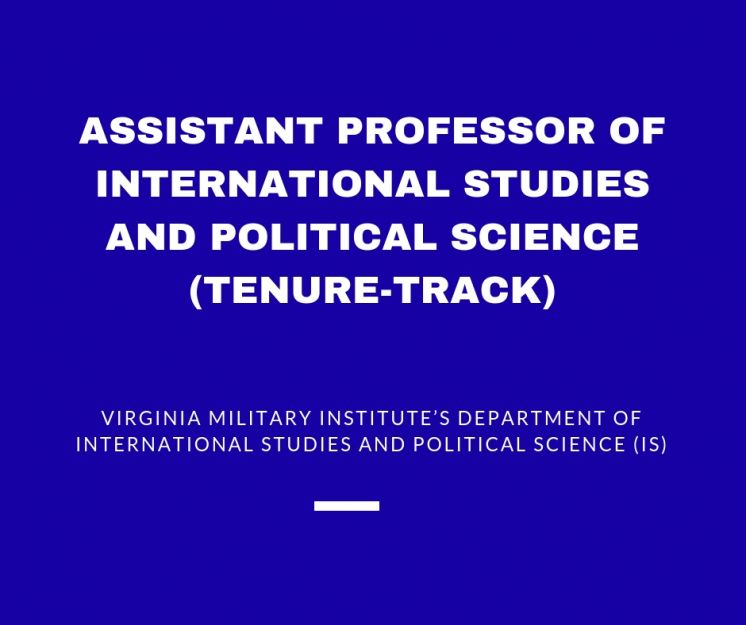 Assistant Professor of International Studies and Political Science (tenure-track)