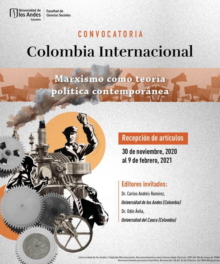 Convocatoria Revista Colombia Internacional “Marxismo como teoría política contemporánea”