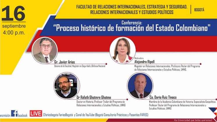 Conferencia: “PROCESO HISTÓRICO DE FORMACIÓN DEL ESTADO COLOMBIANO"