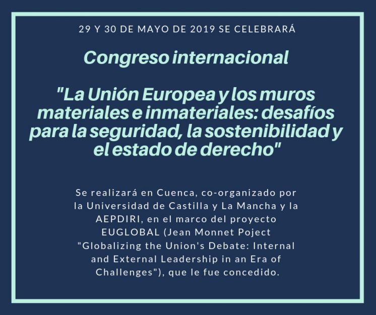 Congreso Internacional La Unión Europea y los muros materiales e inmateriales