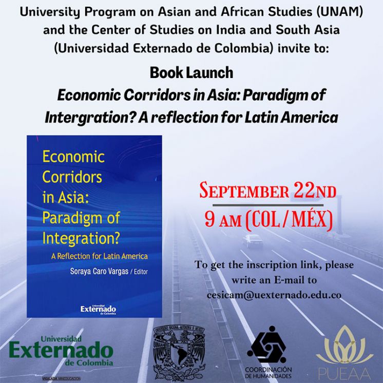 Lanzamiento internacional del libro “Economic Corridors in Asia: Paradigm of Integration? A reflection for Latin America”
